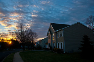 house-sunset